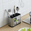 Porta Talheres Aço Inox com Divisórias